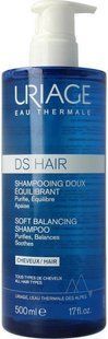 Uriage DS Hair Shampooning Doux Equilibrant, 500 мл, Уріедж - м&rsquo;який балансуючий шампунь з термальною водою 2590613179 фото