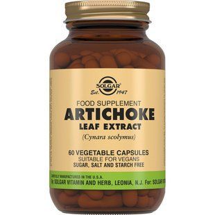 Растения Солгар Артишока листья экстракт для печени США Solgar Artichoke extract USA 60 растительных капсул 1423112864 фото
