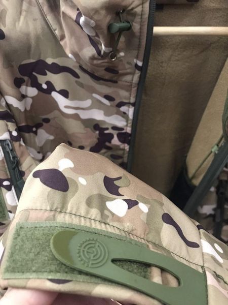 Тактична весняна куртка софтшелл Soft Shell Multicam на флісі армійська камуфляж мультикам ЗСУ 1725879053 фото