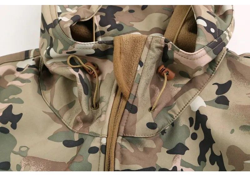 Тактична весняна куртка софтшелл Soft Shell Multicam на флісі армійська камуфляж мультикам ЗСУ 1725879053 фото
