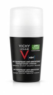 Vichy Homme Anti-Transpirant transpiration intense 48h 50 мл Виши роликовый антиперспирант 48 ч для чувствительной кожи. 3027784554 фото