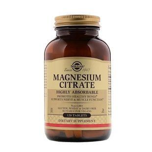 Solgar Magnesium Citrate 400 mg, 120 таблеток, Солгар Магній Цитрат &mdash; магній цитрат для нервової системи та м'язів. (5324931) 2948961387 фото