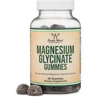 Жевательные конфеты Double Wood Magnesium glycinate gummie с магнием, 60 шт - для силы и восстановления. 2679850779 фото