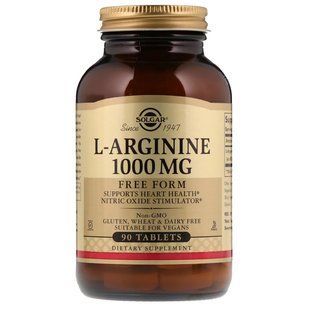 Амінокислота Солгар L-Аргінін 1000 мг 90 таблеток Solgar L-Arginine (5324855) 141544593 фото