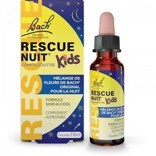 Bach rescue nuit kids complete gouttes 10 мл капли Баха от 3 лет для сна детей с цветами Баха 2993965233 фото