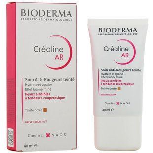 Bioderma Cr&eacute;aline AR soin anti-rougeurs Teinte, 40 мл, Биодерма-от покраснений, тонированный с матирующим эффектом. 2895971500 фото