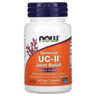 Now Foods Покращена формула для зміцнення суглобів Нау Фудс Advanced Joint Relief UC-II, 60 капсул 261752426 фото