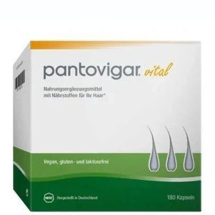 Pantovigar Vital Merz, Vegan, 180 шт, Пантогар &ndash; веганский комплекс для роста волос и ногтей, Германия 2887161340 фото