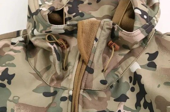 Тактична весняна куртка софтшелл Soft Shell Multicam на флісі армійська камуфляж мультикам ЗСУ 1737771494 фото