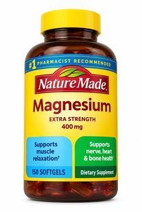 Nature Made Extra Strength Magnesium 400 мг 150 капсул Нейчур Мейд для підтримання роботи м&rsquo;язів нервової системи серця та кісток 3187329115 фото