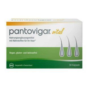 Pantovigar Vital Merz, Vegan, 30 шт, Пантогар &ndash; веганский комплекс для роста волос и ногтей, Германия 2887187582 фото