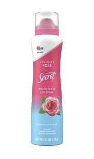 Secret Weightless Dry Spray Delicate Rose&nbsp;116 г Сікрет дезодорант-спрей від поту та неприємного запаху 3145822033 фото