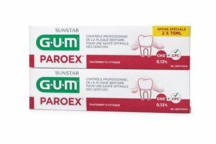 GUM Paroex Intensive Action 0,12% 75 мл комплект из 2 шт зубная паста GUM с хлоргексидином для лечения десен и снятия воспаления. 2993579501 фото