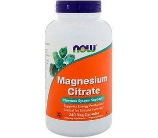 Магній цитрат Now Foods Magnesium Citrate 240 капсул 1645097602 фото