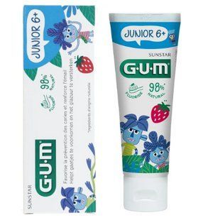 Зубна паста-гель GUM Junior 6+ Strawberry, 50 мл 2189303454 фото