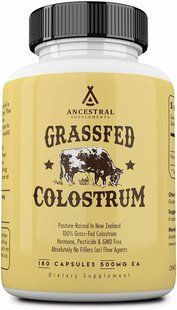 Ancestral Supplements Colostrum, 180 капсул, Ансестрал - вітаміни з молозивом для відновлення після травм. 2773308879 фото