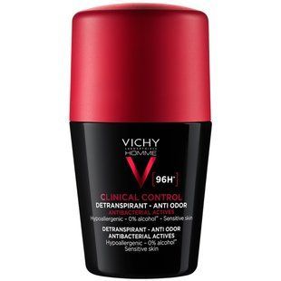 Vichy Homme Clinical Control 50 мл Дезодорант для тела для мужчин шариковый 96 часов защиты 2370926665 фото