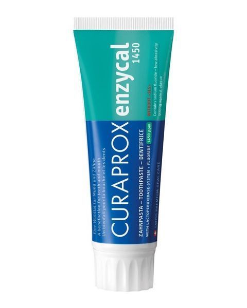 Зубна паста ферментна Curaprox Enzycal 1450 75 мл Швейцарія 229682587 фото
