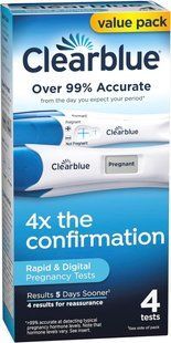 Clearblue Pregnancy Test, Combo Pack &ndash; цифровий тест з розумним зворотним відліком і швидким визначенням, 4 шт. 2518488409 фото