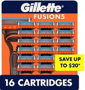 Сменные картриджи для бритья Gillette Fusion5 USA, 16 шт., с точным триммером для всех видов бритв. 351132246 фото